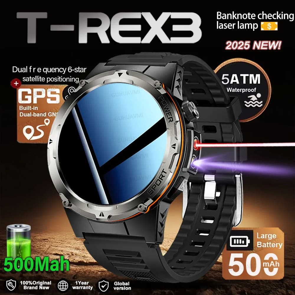 שעון חכם GPS לגברים T-REX3 — קנו מ-AliExpress לישראל