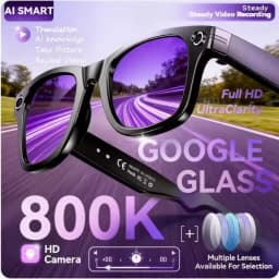 New Upgrade Smart glasses With Camera Video Recording AI Photo Recognition Bluet
