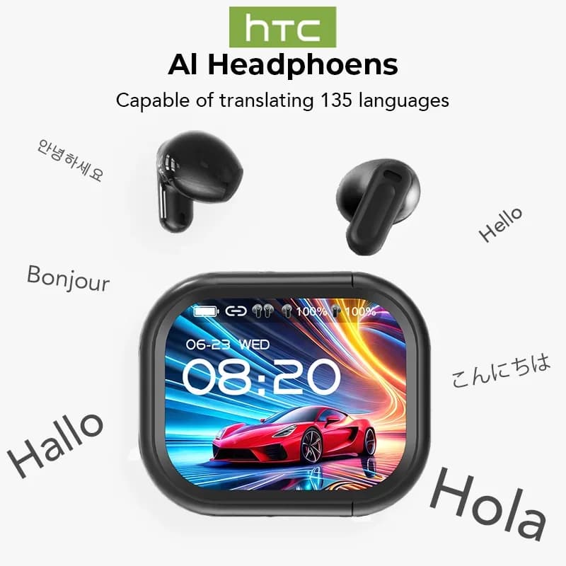 אוזניות Bluetooth V6.0 עם תרגום AI — קנו מ-AliExpress לישראל