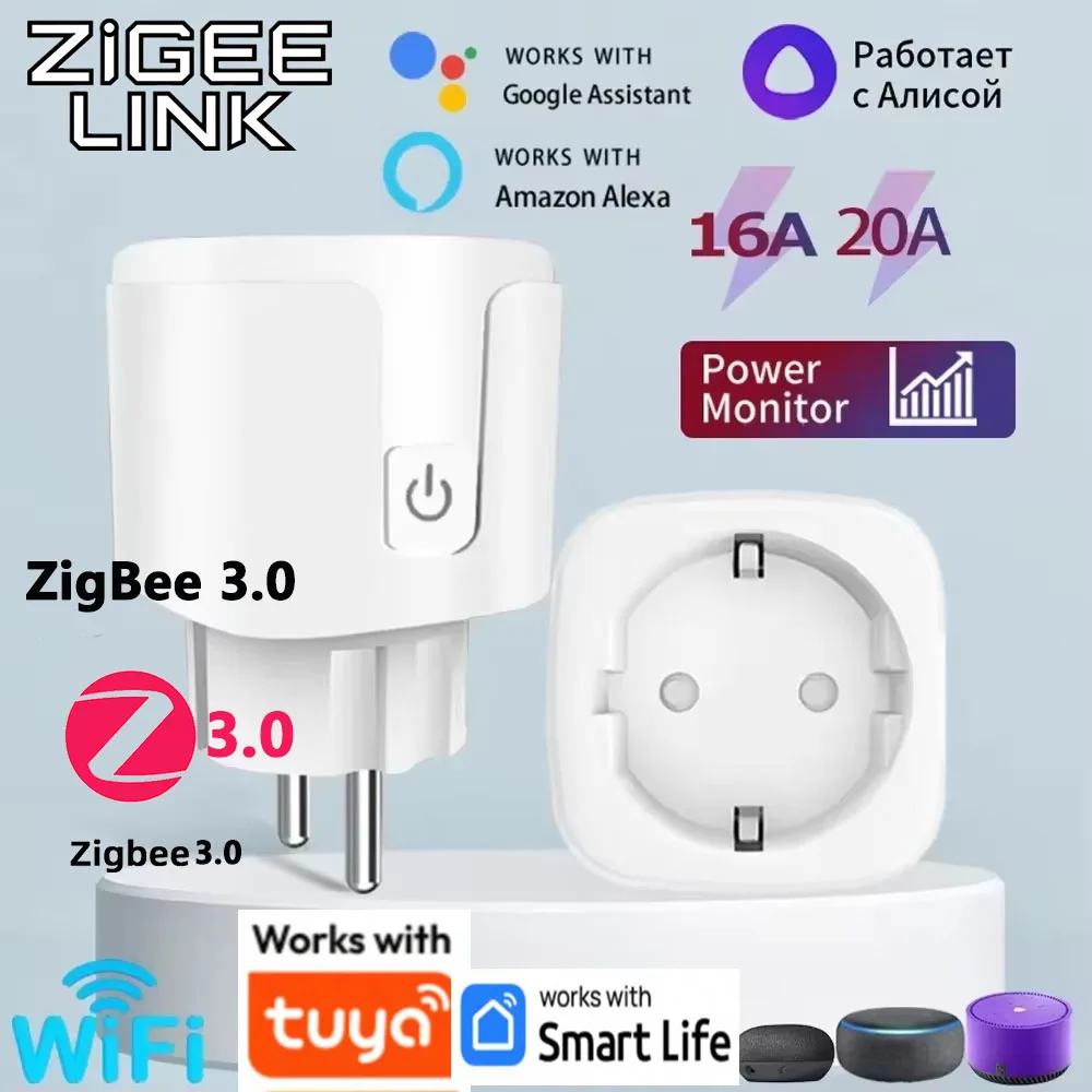 שקע חכם Tuya WIFI/Zigbee 3.0 — קנו מ-AliExpress לישראל