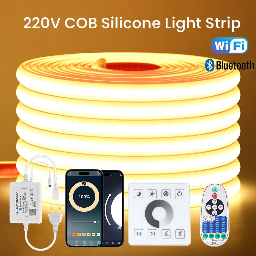 פס תאורת COB LED עמיד למים — קנו מ-AliExpress לישראל