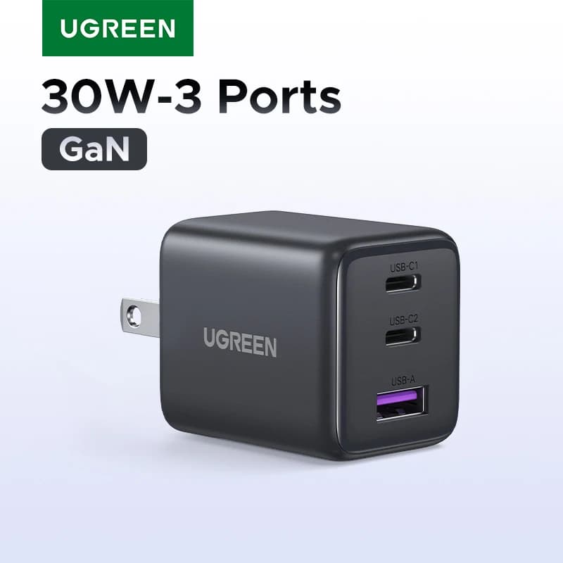 מטען UGREEN GaN 30W USB C — קנו מ-AliExpress לישראל