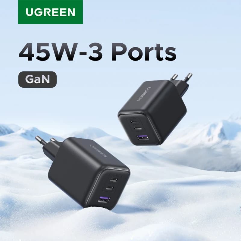 מטען UGREEN 45W GaN PD3.0 USB C — קנו מ-AliExpress לישראל