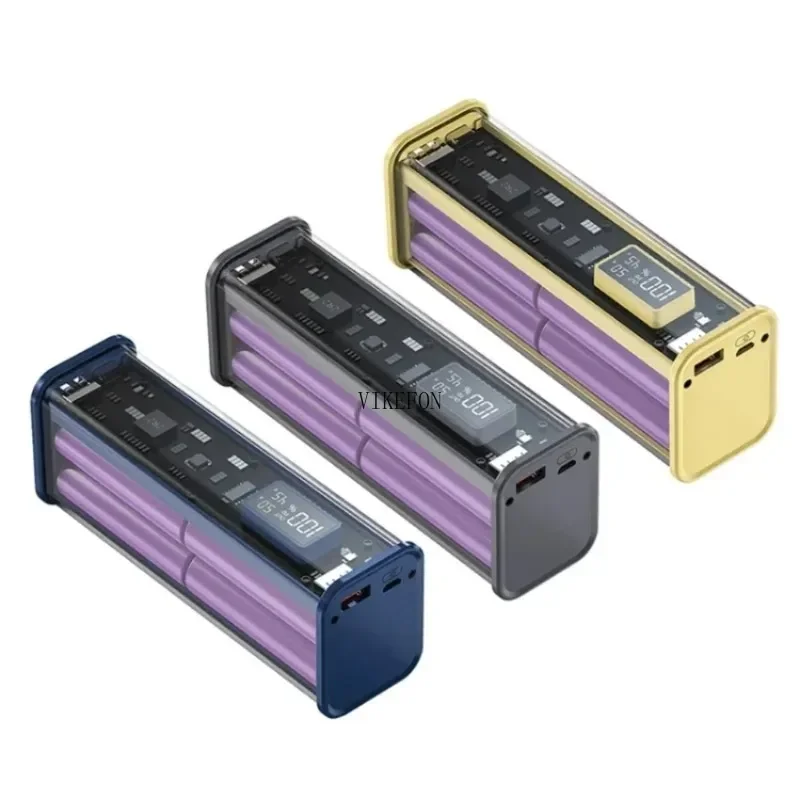 מארז בנק כוח 18650 שקוף 22.5W — קנו מ-AliExpress לישראל