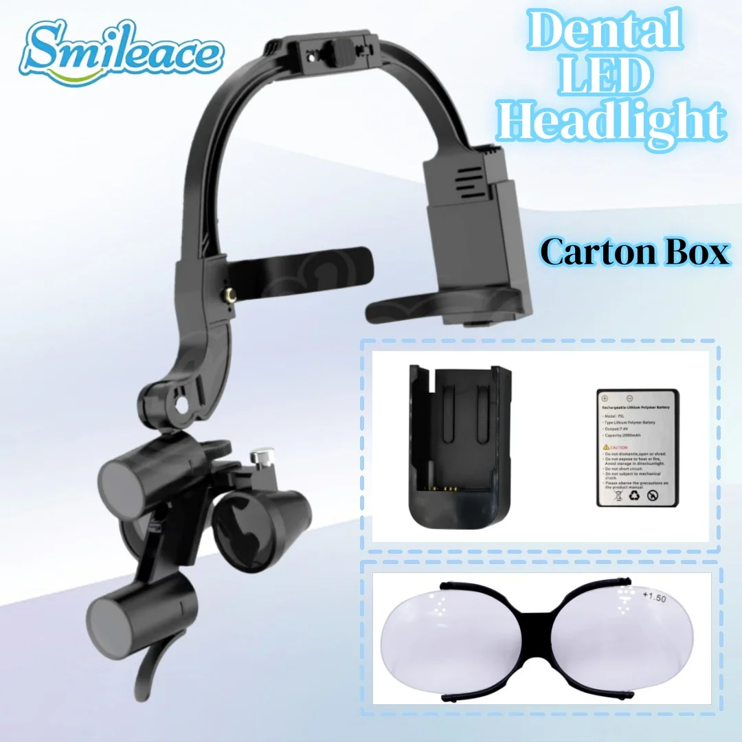 לופה דנטלית כפולה עם פנס LED כירורגי — קנו מ-AliExpress לישראל