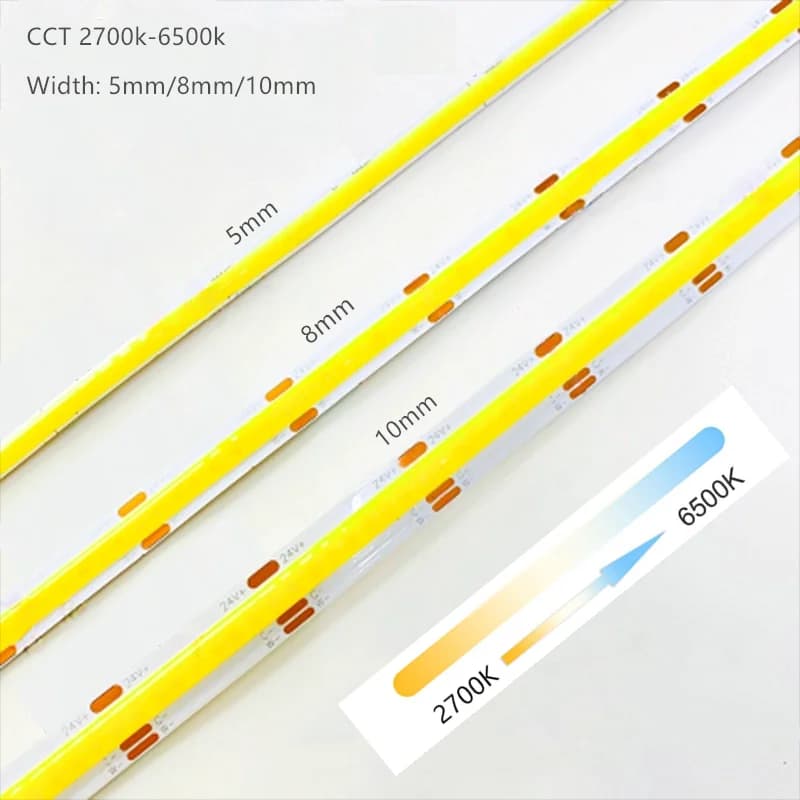 פס LED COB CCT כפול גוון — קנו מ-AliExpress לישראל