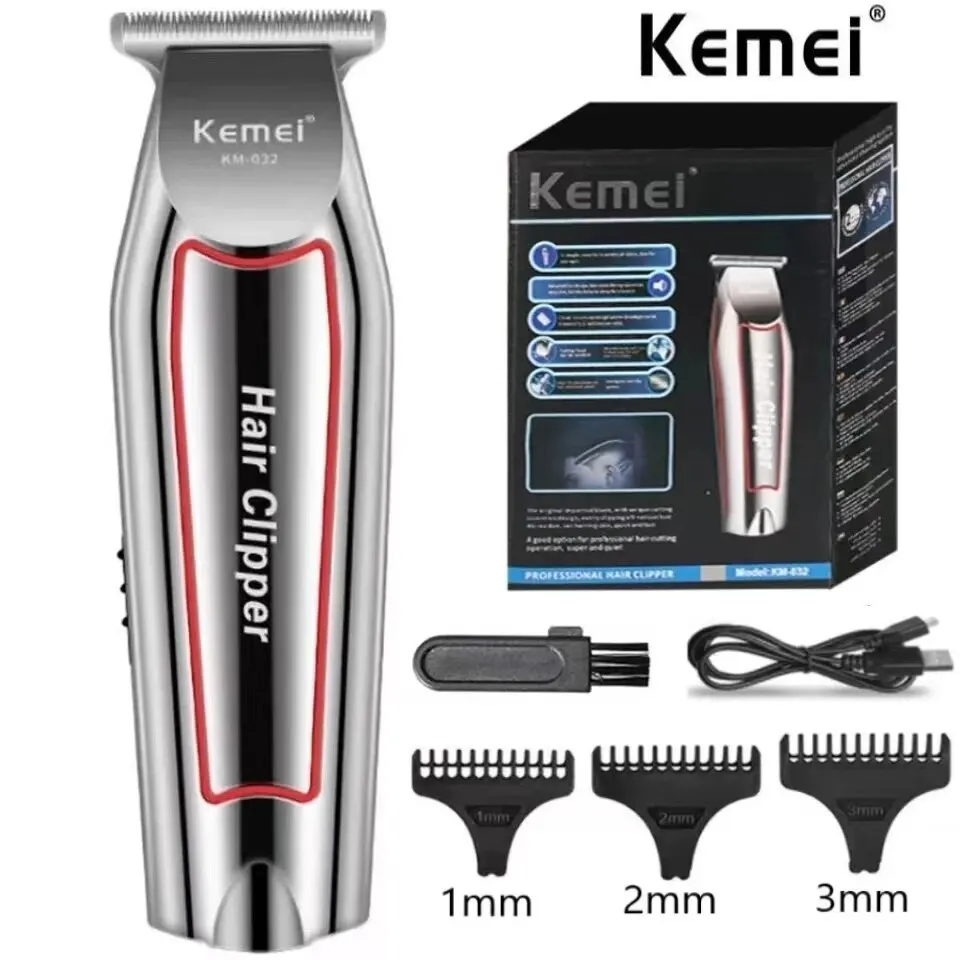 קוצץ שיער וזקן חשמלי KEMEI KM-032 — קנו מ-AliExpress לישראל