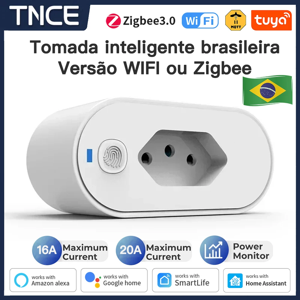 מתאם שקע חכם Tuya WIFI/Zigbee עם Power Monitor — קנו מ-AliExpress לישראל