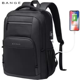 BANGE Lightweight 15.6 inch Laptop Backpack Waterproof USB Charge Port Multifunc