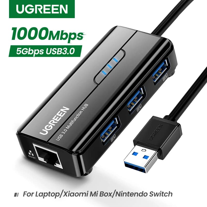 מתאם UGREEN USB3.0 עם Ethernet 1000Mbps — קנו מ-AliExpress לישראל