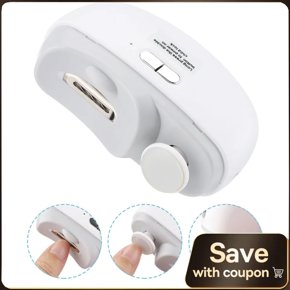 קוצץ ציפורניים חשמלי אוטומטי עם תאורה — קנו מ-AliExpress לישראל