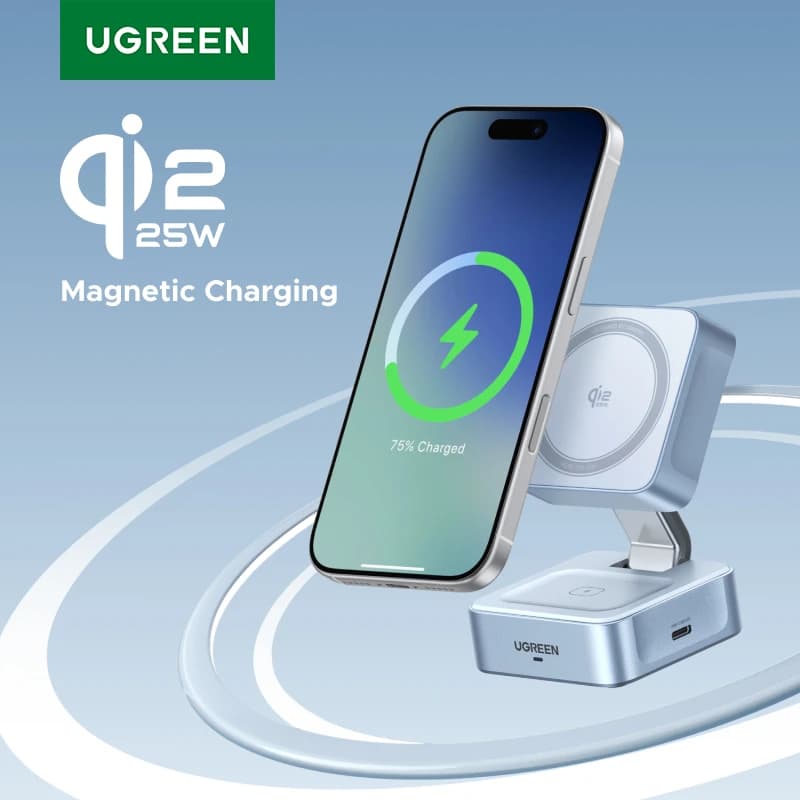 UGREEN מטען אלחוטי מגנטי 2-in-1 25W — מ-AliExpress